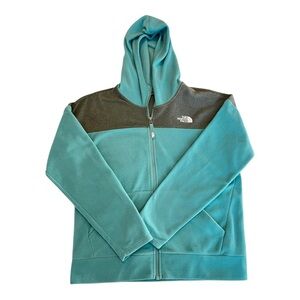 NORTH Face Girls Fleece Zip Up Hoodie - Size XL
